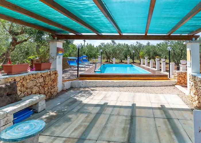 度假居 Antico Trullo Pasquale Con Piscina 奥斯图尼